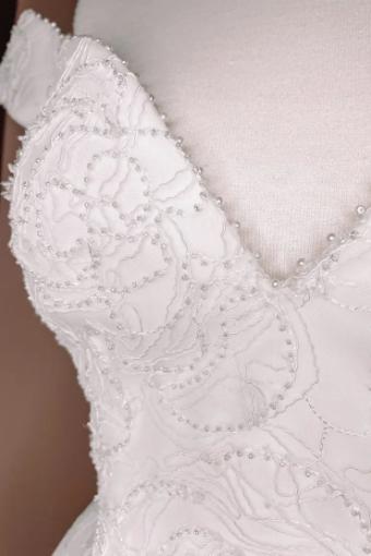JLM Couture Allison Webb Beaded Corded Lace Ballgown #2 Ivory thumbnail