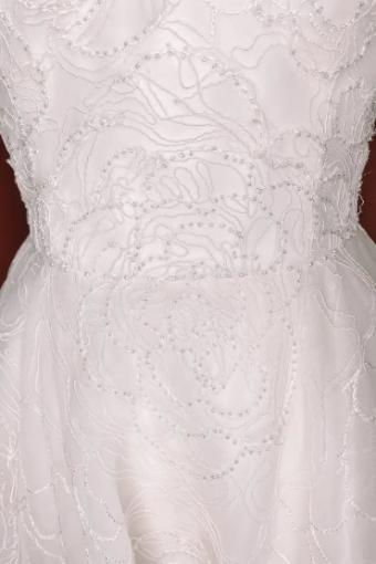 JLM Couture Allison Webb Beaded Corded Lace Ballgown #3 Ivory thumbnail