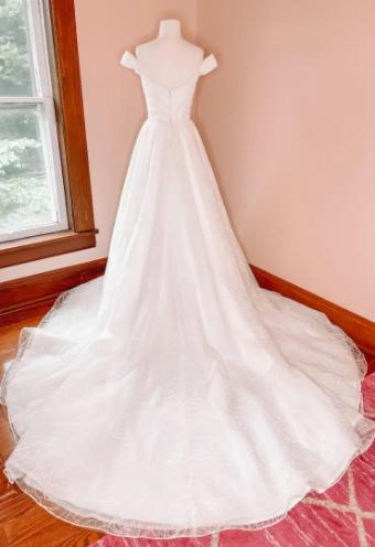 JLM Couture Allison Webb Beaded Corded Lace Ballgown #4 Ivory thumbnail