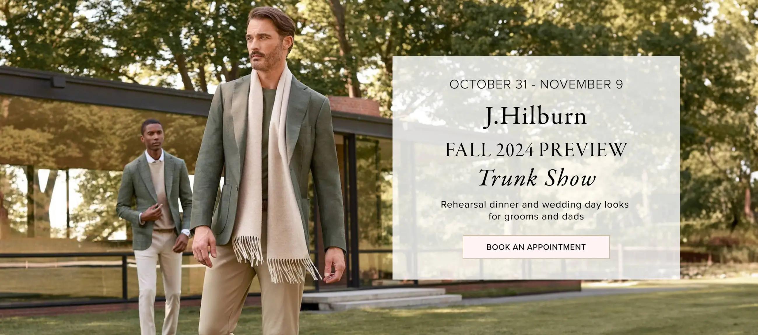 J Hilburn Menswear Trunk Show at Gilded Social